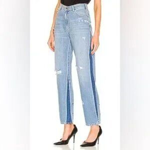 NWT SER.O.YA Maggie Mid Rise Vintage Straight Bootcut Jeans in Mojave, size 23